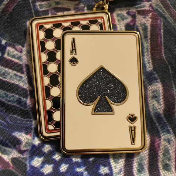 ♠️♠️♠️KATE SPADE♠️♠️♠️ Ace of spades keychain